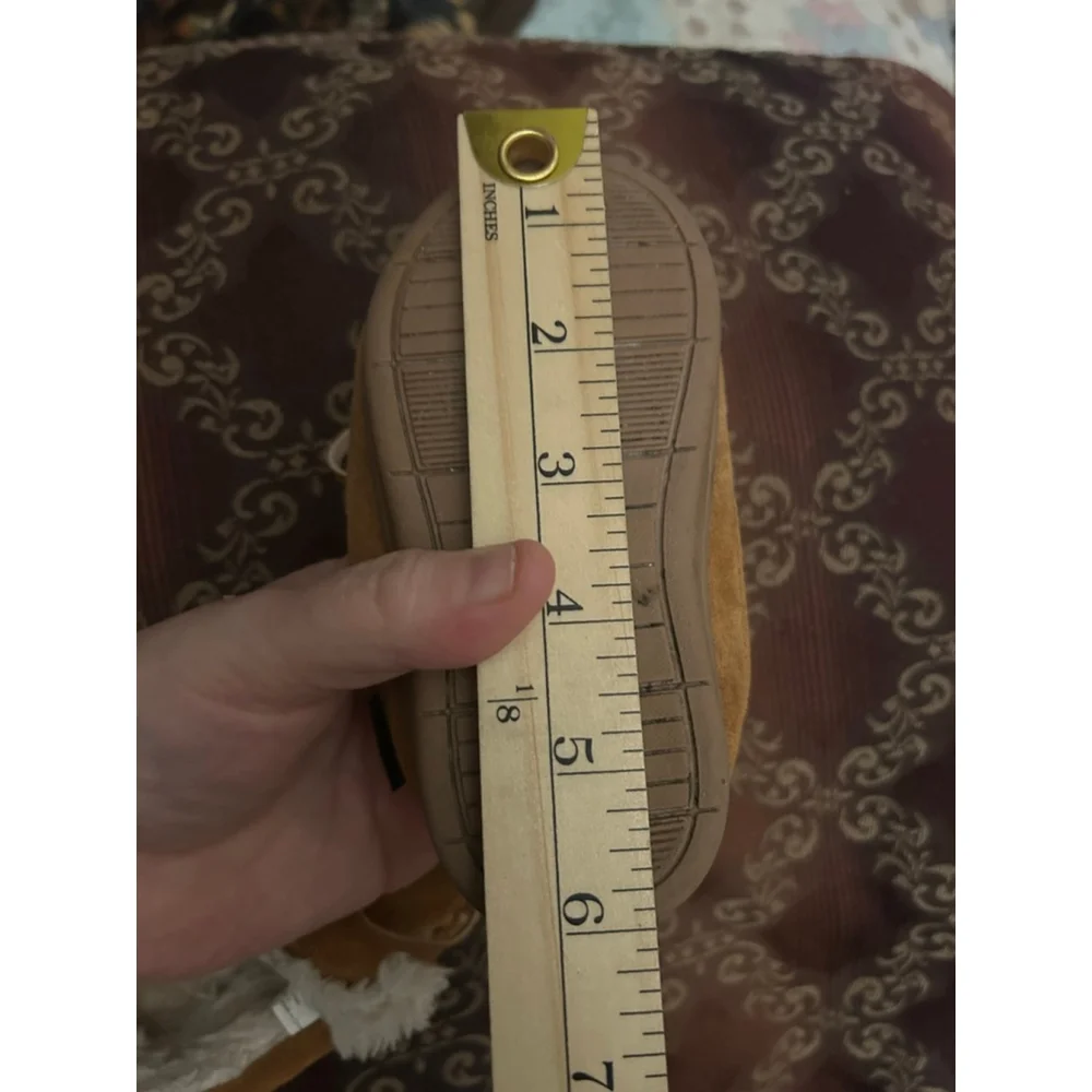 Boys Semary Moccasin Slippers Size 5 Toddler Brown